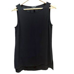 Eileen Fisher Tank Top Black Classic Minimalist‎ Staple Basic Normcore Mature XS